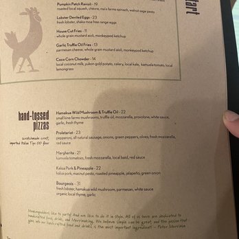 Monkeypod Kitchen - Menu 07/23 - Tacos Near Me - Honolulu, Hawaii