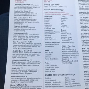 Crushed Red- Overland Park - Menu, page 1. - Salad Near Me - Overland Park, Kansas