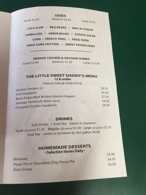 Menu photo 8 Sweet Daddy's Covington, LA