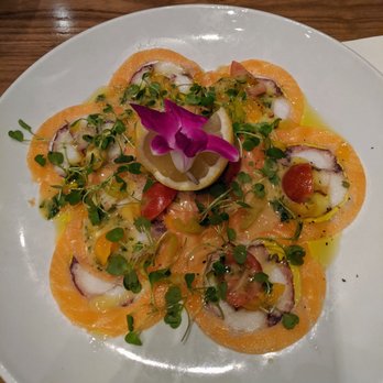 Prego Restaurant - Tuna and salmon carpaccio - Italian Near Me - Tustin, California Prego Restaurant - Tuna and salmon carpaccio - Italian Near Me - Tustin, California