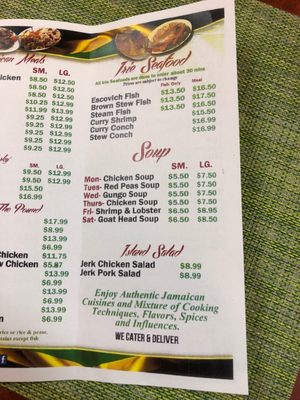 Menu photo 6 Chelly's Jamaican Restaurant Sunrise, FL Menu photo 6 Chelly's Jamaican Restaurant Sunrise, FL