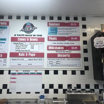 Juke N Jive Creamery - Menu - Ice Cream & Frozen Yogurt Near Me - Braselton, Georgia Juke N Jive Creamery - Menu - Ice Cream & Frozen Yogurt Near Me - Braselton, Georgia