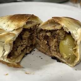 Beef empanada... quite good, good flavor, a little drier than I like but not bad!
