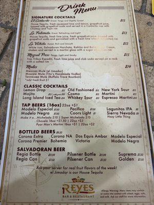 Menu photo 2 Reyes Bar & Restaurant Woodbridge, CA Menu photo 2 Reyes Bar & Restaurant Woodbridge, CA