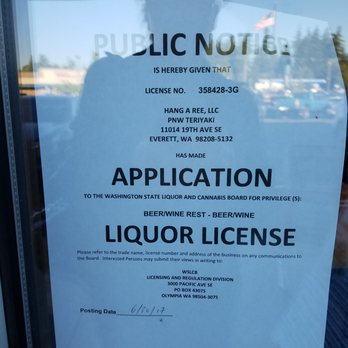 PNW Teriyaki - Liquor License application. - Japanese Near Me - Everett, Washington PNW Teriyaki - Liquor License application. - Japanese Near Me - Everett, Washington