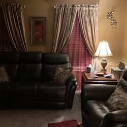 Russell Furniture & Floor Coverings - Flex-steel leather sofa and chair, electronic recliners  ... my Husband and I really enjoy our space.