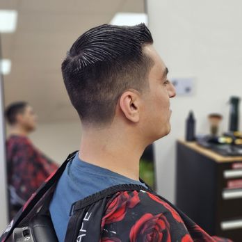 T.H.E. Barbershop - Low taper fade, scissor work on top - Barbers Near Me - Hollister, California T.H.E. Barbershop - Low taper fade, scissor work on top - Barbers Near Me - Hollister, California