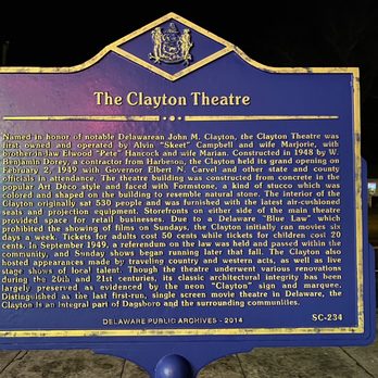 The Clayton Theatre - Cinema Near Me - Dagsboro, Delaware The Clayton Theatre - Cinema Near Me - Dagsboro, Delaware