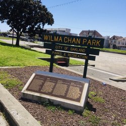 Wilma Chan Park - Wilma Chan Park sign