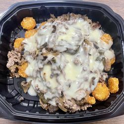 Hammer Time Pub - Tool Box #3 - Tots, Philly Cheesesteak, Mushrooms, Onion, Peppers, Ghost Pepper Cheese