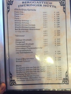 Menu photo 3 Thüringer Hütte Thüringer Hütte, BY