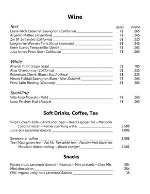 Menu photo 4 The Bull Gainesville, FL
