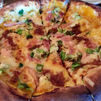 Hinterland Brewery - Pizza with bacon and brussel sprouts-meh - New American Near Me - Green Bay, Wisconsin Hinterland Brewery - Pizza with bacon and brussel sprouts-meh - New American Near Me - Green Bay, Wisconsin