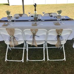 A TO Z RENTAL CENTER - Chairs and tables rented from A to Z Rental Center
