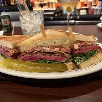 Abe & Louie's - Filet sandwich with truffle fries! - Steakhouses Near Me - Boston, Massachusetts