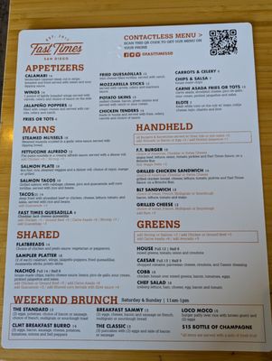 Menu photo 2 Fast Times San Diego, CA Menu photo 2 Fast Times San Diego, CA