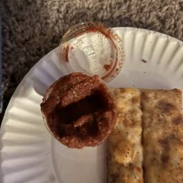 Marinara sauce just came from the fridge super cold!! Marinara sauce just came from the fridge super cold!!