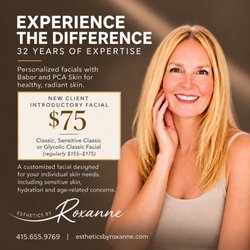 Esthetics by Roxanne - Located in your Marina, Cow Hollow neighborhood on Union Street. All first facials are $75, regularly $155 - $175 415.655.9769 text or call