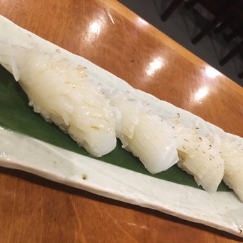 MOMO Sushi - Ika - Baby Squid Nigiri - Sushi Bars Near Me - Mill Creek, Washington MOMO Sushi - Ika - Baby Squid Nigiri - Sushi Bars Near Me - Mill Creek, Washington