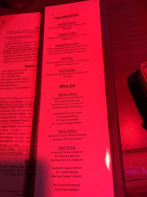 Menu photo 4 Bubba's Roadhouse & Saloon Cape Coral, FL