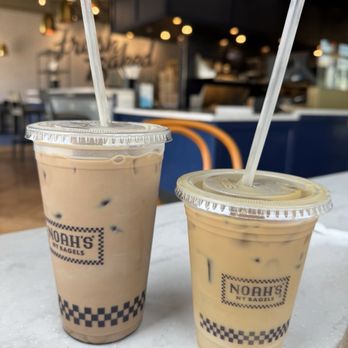 Noah's NY Bagels - Large chocolate Iced Latte Small Iced Latte - Bagels Near Me - Tustin, California Noah's NY Bagels - Large chocolate Iced Latte Small Iced Latte - Bagels Near Me - Tustin, California