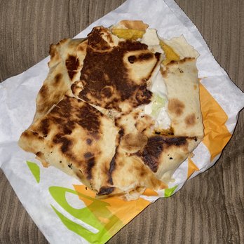 Taco Bell - Crunchwrap Supreme how we received it - Fast Food Near Me - Houston, Texas Taco Bell - Crunchwrap Supreme how we received it - Fast Food Near Me - Houston, Texas