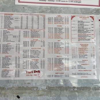 Yuri Deli - Menu - Delis Near Me - Philadelphia, Pennsylvania Yuri Deli - Menu - Delis Near Me - Philadelphia, Pennsylvania