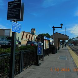 La Mesa Boulevard Trolley Station - Safety at the Lamesa Blvd Trolley Center is the fence area is not high enough and the safety at the tracks is very open.