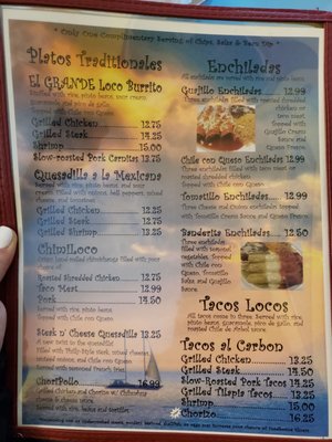 Menu photo 1 Poco Loco Mexican Restaurant Thornburg, VA Menu photo 1 Poco Loco Mexican Restaurant Thornburg, VA