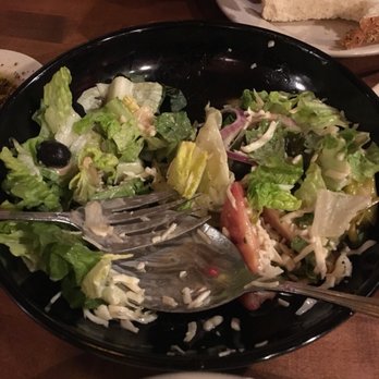 RigaTony's Authentic Italian - Antipasto Salad half eaten - Italian Near Me - Tempe, Arizona