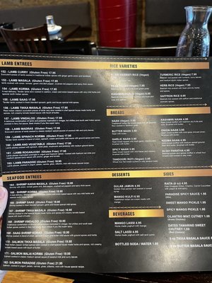 Menu photo 5 Indian Paradise Chicago, IL