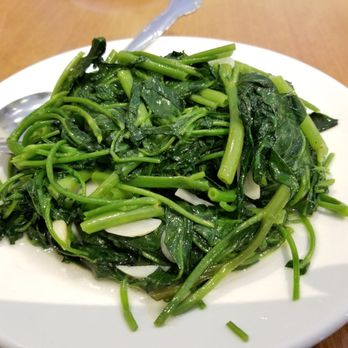Happy Kitchen - Ong choy, portion size was small. But taste was awesome, tons of sliced fresh garlic. - Chinese Near Me - Chino Hills, California Happy Kitchen - Ong choy, portion size was small. But taste was awesome, tons of sliced fresh garlic. - Chinese Near Me - Chino Hills, California