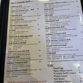Goshi Japanese Restaurant - Specialty Rolls - Sushi Bars Near Me - Paso Robles, California