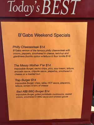 Menu photo 4 B'Gabs Comfort Cafe Chicago, IL