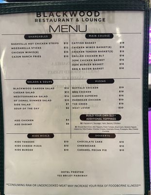 Menu photo 5 Blackwood Nashville, TN Menu photo 5 Blackwood Nashville, TN