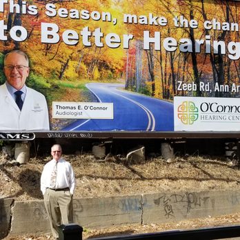 O'Connor Hearing Center - O'Connor Hearing Center Local Ann Arbor Billboard - Hearing Aid Providers Near Me - Ann Arbor, Michigan