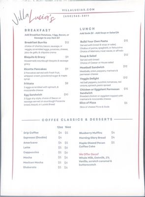 Menu photo 5 Villa Lucias Redwood City, CA Menu photo 5 Villa Lucias Redwood City, CA