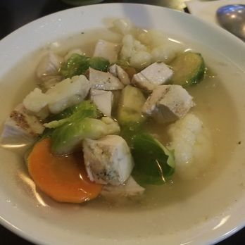 Leche Y Miel Restaurant - Chicken soup and veggies, so good for my soul - Comfort Food Near Me - Bronx, New York