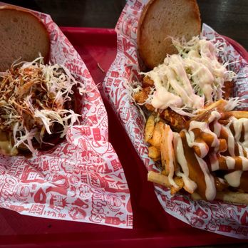Fukuburger Buffalo - Karai and Katsu Burger with Jazz Fries - Burgers Near Me - Las Vegas, Nevada
