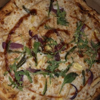 Tossed and Sauced - Bbq chicken pizza.....where's the chicken? - Pizza Near Me - Plano, Texas