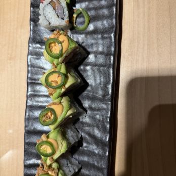 PABU Izakaya - Rainbow roll mostly rice - Japanese Near Me - San Francisco, California PABU Izakaya - Rainbow roll mostly rice - Japanese Near Me - San Francisco, California