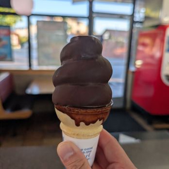 Dairy Queen Grill & Chill - Small Vanilla Chocolate dipped cone - Ice Cream & Frozen Yogurt Near Me - Campbell, California Dairy Queen Grill & Chill - Small Vanilla Chocolate dipped cone - Ice Cream & Frozen Yogurt Near Me - Campbell, California
