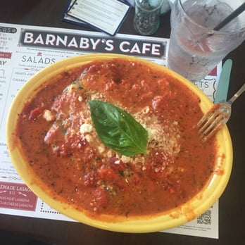 Barnaby's Cafe - Spinach and cheese lasagna - American Near Me - Houston, Texas Barnaby's Cafe - Spinach and cheese lasagna - American Near Me - Houston, Texas