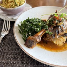 Lamb shank + extra side of rice