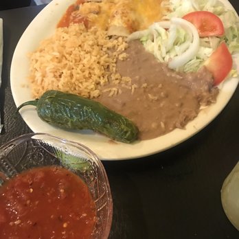 La Cabana - Three Enchiladas plates (Beef, Chicken or Cheese) - Mexican Near Me - Lubbock, Texas