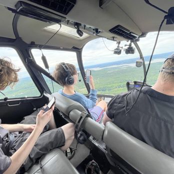 Chopper Charter - My kids taking videos and our pilot - Tours Near Me - Branson, Missouri