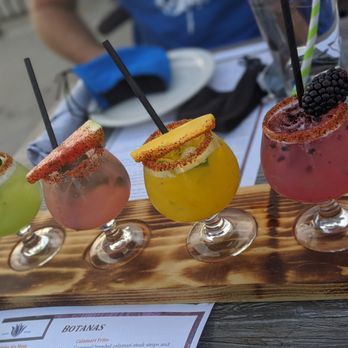 Sol Agave - Margarita flight--virgin for the first little while till they get the alcohol license figured out. - Mexican Near Me - American Fork, Utah Sol Agave - Margarita flight--virgin for the first little while till they get the alcohol license figured out. - Mexican Near Me - American Fork, Utah
