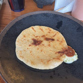 Cojutepeque Restaurant - Pupusa Queso con Loroco / Cheese & Loroco Flower - Salvadoran Near Me - Los Angeles, California Cojutepeque Restaurant - Pupusa Queso con Loroco / Cheese & Loroco Flower - Salvadoran Near Me - Los Angeles, California