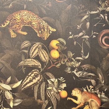 Jaguar Moon - Wallpaper in the Bathroom - Mexican Near Me - Ventura, California Jaguar Moon - Wallpaper in the Bathroom - Mexican Near Me - Ventura, California
