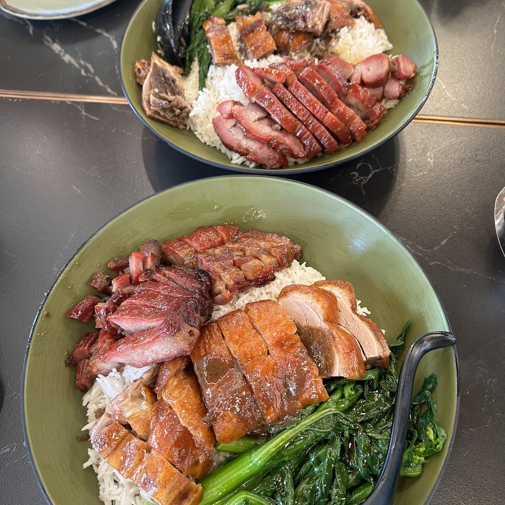 Roast pork and duck rice bowl Roast pork and duck rice bowl